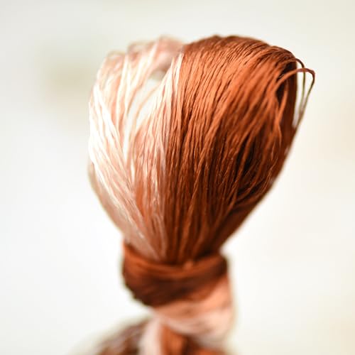 Natural 100% Mulberry Handmade Embroidery Silk Thread Silk Floss (100) - color: 100