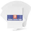 PSLER White Carbon Paper for Tracing - 30Pcs Graphite Transfer Paper, A4 - color: white