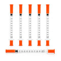 u-100 30g 5/16 1cc syringe with needle, disposable syringe, Pack 100 - size: 1ml-30G-5/16-100-YELLOW
