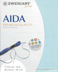 Wizardi Stern-Aida 14 Count Aqua. Needlework Canvas, Cross-Stitch Fabric, Embroidery Cloth, Needlepoint Canvas. 3706/5146 Precut Zweigart - color: Aqua