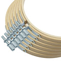 Unlorspy 5 Inch Circle Embroidery Hoops, Round Wood Bamboo, 6Pcs - size: 5"