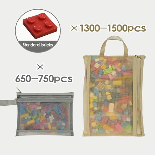 10 Pack Mesh Zipper Pouch Bags，A4 Toy Storage & Organization Bag - size: 2L-10A4