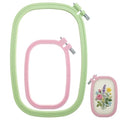 ZEYIYER 2Pcs Square Embroidery Hoop, Small Cross Stitch Hoop