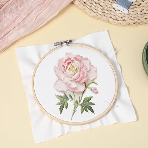 16 Pcs Embroidery Fabric Cloth, 5.9 to 11.8inch Embroidery Cloth Squares - color: White