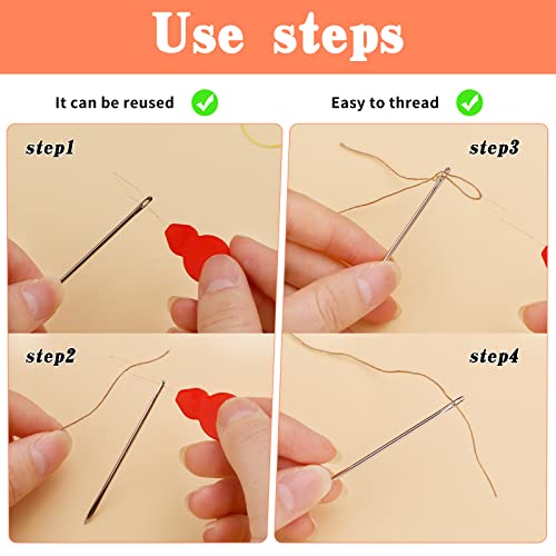 Fedmut 33 Pcs Needle Threaders Set, 5 Types Plastic Needle Threading Device - color: 33pcs