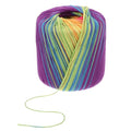 HEALLILY Gradient Rainbow Cotton Yarn 1 Roll 133M Soft Color-Changing Crochet Thread for DIY Knitting Projects Including Scarves Hats Shawls Sweaters Blankets Handcraft Supplies