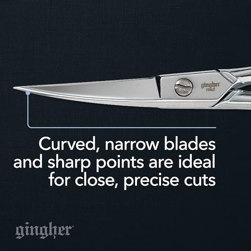 Gingher 4" Curved Embroidery & Applique Scissors for Crafting & Sewing - style: 4" Embroidery - Curved