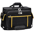 CAB55 Sewing Machine Case - Carrying Bag with Removable Padding, Tote for Machine and Accessories - color: Black