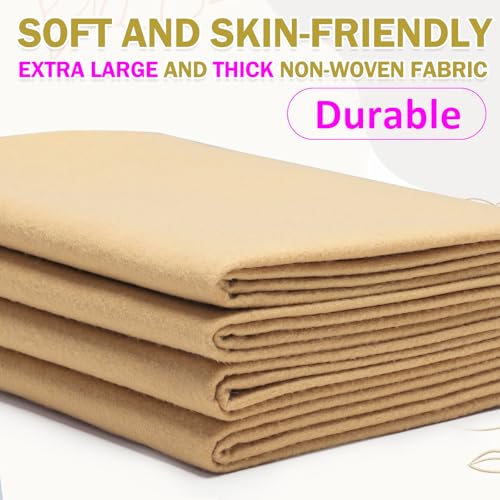XSEINO Tan Felt Fabric 180" X 36 "(5 Square Yards), 1.4 mm Thick Soft Felt Fabric Sheet for Crafts, Yellow Series Colors Soft Nonwoven Fabric, Fit for Decoration, Sewing, DIY Crafts - color: Tan, size: 5 yard pre cut