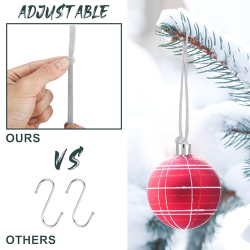Daifunli 36 Pcs Christmas Adjustable Decoration Hooks, Sliver - color: Sliver