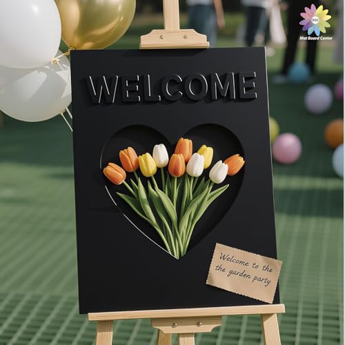 Mat Board Center Pack of 10 Acid-Free Foam Boards White 5x7 in 3/16" Thick - color: Black, size: 5x7