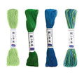 Olympus Sashiko Thread 20m Skein Color Bundles (Aruba: 77-06-26-27) - color: Aruba: 77-06-26-27