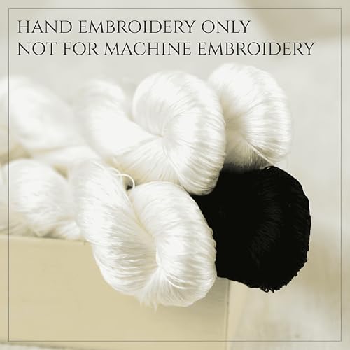 Natural 100% Silk Thread, Handmade Embroidery Thread Silk Floss 4 Colors 110m Each (88) - color: 88