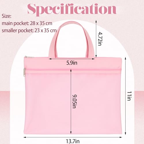 4 Pcs Mesh Zipper Pouch with Handle, Waterproof Student Book Pouch Bags
