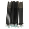 PATIKIL 24 Pcs Erasable Gel Pens Refills, 0.5mm Heat Erasable Pens Refills for Fabric Disappearing Ink Fabric Marking Pen for Sewing Quilting Writing, Black Ink - color: Black
