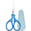 Small Thread Scissors 3.6 inch Stainless Steel Classic Scissors - color: Dark Blue