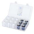 [Box-Upgraded] Machine Embroidery Thread 1000M 9*White 001 + 6*Black 900, with Storage Box Polyester 15 Spools Set for Embroidery Quilting Machine - color: 9White+6Black