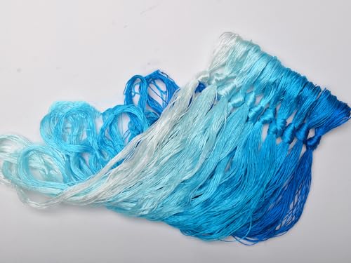 100% Mulberry Silk Embroidery Thread 11 Colors 110m Each (29) - color: 29