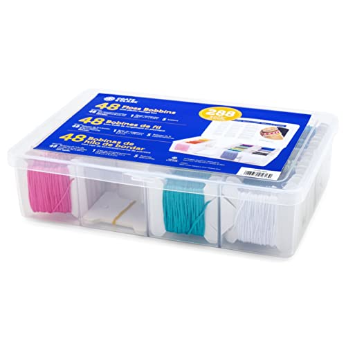 Coats & Clark Travel Organizer Box with Embroidery Thread for Cross Stitch