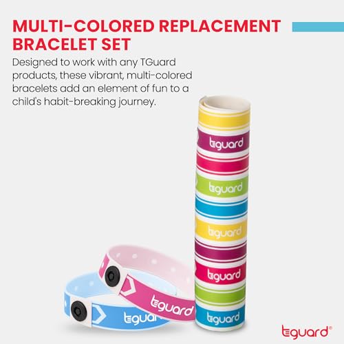 TGuard AeroThumb & AeroFinger Bracelets – Authentic, Non-Rip Wristbands to Secure ThumbGuards and FingerGuards, Finger & Thumb Sucking Deterrent, Supports Thumb & Finger Habit Prevention – 60 Pcs