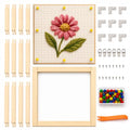 Mini Needlepoint Stretcher Bars Kit, 12 Pcs Frame Set, 6/8/10 Inch - size: 6/8/10