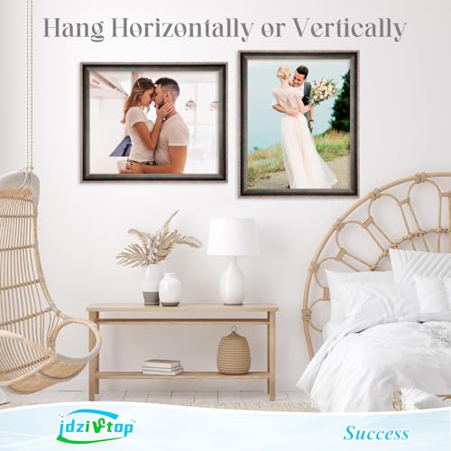 16x20 Frame Vintage Green, Ornate 20x16in Picture Frame with Floral Trim, for 16 x 20inch Gallery Photo Pic with HD Plexiglass, 1.6in Widen 0.8in Thick, Horizontal Vertical Wall Display - color: Vintage Green, size: 16x20in