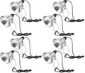 VIVOSUN 8 Pack Clamp Lamp Light with Detachable 5.5 Inch Aluminum Reflector - size: 5.5 Inch-8 Pack