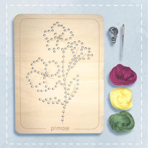 Wooden Flower Lacing Embroidery Kits for Beginners, Set of 5 Learn-to-Stitch Craft Boards, Sewing & Embroidery Art Kits for Kids Ages 8+, DIY Craft Projects, Educational Gifts, Party Favors (Winter) - style: Winter