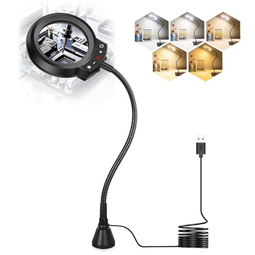 NEWACALOX Magnetic Magnifying Lamp for Helping Hands Station