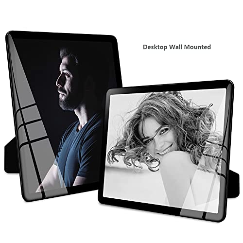 Bluesun 8x10 Picture Frame Black Standing can be Vertical and Horizontal - Real Glass Frames, Cool 8×10 Photo Frame, Wall Frames Gifts for Men Boyfriend Dad Boss and Loved Ones(8x10, Black) - color: Black, size: 8x10 （1 Pcs）