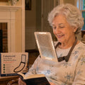 Neck Worn Magnifying Glass with Light, 5X Hands-Free Reading Magnifier