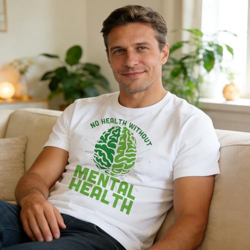24Pcs Mental Health Awareness Dtf Transfers Ready to Press May Mental Health Month Iron on Transfers for Tshirts Psychological Transfer Vinyl Stickers for Clothing Pillows Bag DIY Crafts - color: Mental Health Awareness