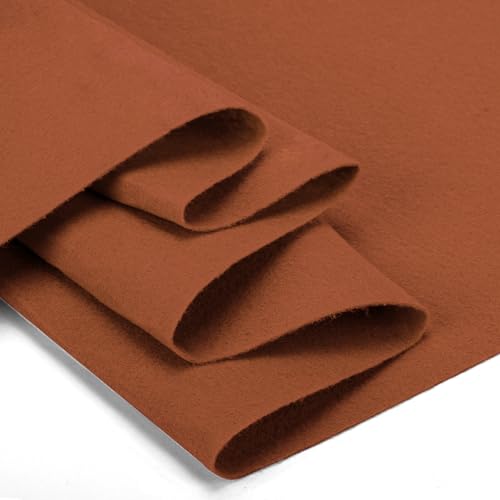 Felt Fabric 36" X 36"(1 Square Yard) (Brown) - color: Brown, size: 36" X 36"