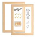2 Pack 12"x 16" DIY Wood Canvas Stretcher Bars, Canvas Frames Kit-Easy to Assemble,Wooden Frames Kit for Oil Painting,Diamond Painting，Embroidery Stitch and Needlepoint Arts Supplies - color: 12"x 16"