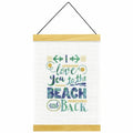 Dimensions 'To The Beach and Back' Counted Cross-Stitch Kit for Beginners, 14 Count White Aida, 8''L x 11.5H'' - color: To the Beach and Back