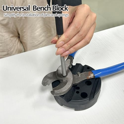 14pcs Pin Punch Set, including Universal Block, Pin Punches and Hammer - size: Pin Punches + Block