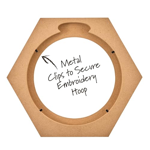 Bucilla, Embroidery Hoop Hexagon Frame, Fits 8" Embroidery Hoop - size: 8", style: Hexagon