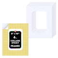 Hygloss Sticky Collage Frames - 6 Pack 8"x10" Self Stick Collage Boards for Kids - Peel & Stick Mounting Boards for Art Projects, School Crafts, Classrooms, and DIY Displays - size: 6-Pcs, style: Frame 8" x 10"