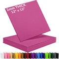 2mm Stiff Felt Sheets 12" X 12" (10 Pack, Hot Pink) - color: Hot Pink