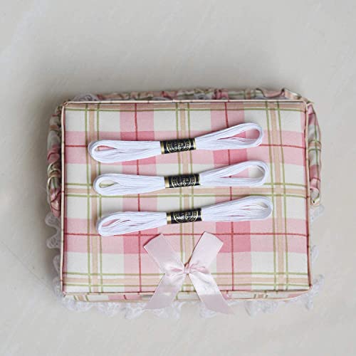 White Embroidery Floss, Embroidery Thread 12 skeins - color: 12 white, size: 12skeins