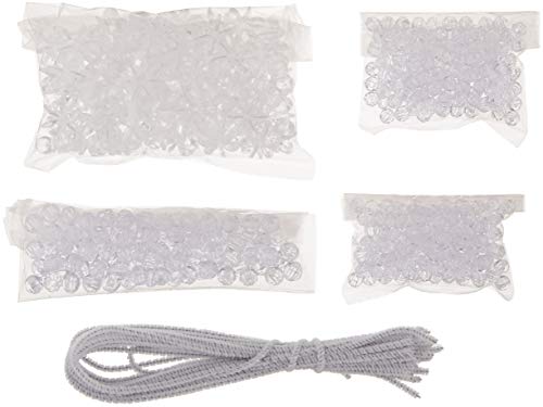 Beadery Holiday Beaded Ornament Kit, Crystal Crosses, 1.25-Inch, Makes 24 (BOK-5536)