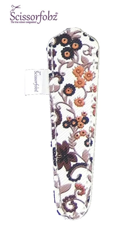 Designer Scissors Sheaths Shears Protective Covers-For Small Embroidery Scissors - Brown Victorian Floral Garden Design-#SS-302 - color: Brown Victorian Floral Garden, size: Single Small Size