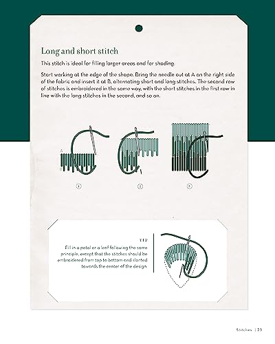 Embroidering Plants and Flowers for Beginners: 33 Plants to Stitch (Landauer) Ready-to-Use Embroidery Patterns Inspired by Nature, with Diagrams, Photos, a Stitch Guide, and Thread Suggestions