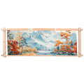 Large Beech Wood Embroidery Scroll Frame, 2-Part Adjustable Holder for Cross Stitch, Tapestry, Quilting, Sewing Needlepoint Projects - style: 33" x 12"