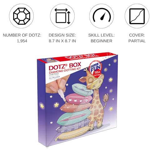 DIAMOND DOTZ Giraffe Pillow Diamond Painting Kit for Adults with Gems - color: Giraffe Pillow