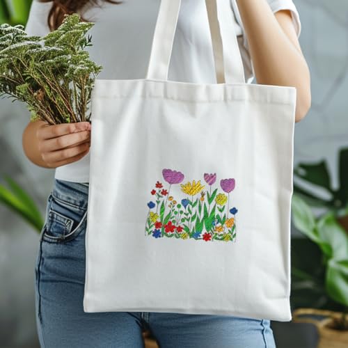 ACRNIGHEET 81PCS Water Soluble Embroidery Stabilizers Letter Patterns Embroidery Stick and Stitch Paper with Pre-Printed Flower and Letter Patterns for Hand Sewing Lover Beginners