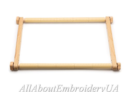 Needlepoint Embroidery Tapestry Scroll Frame Made of Organic Beech, Wooden Cross Stitch Frame, Needlepoint Holder, Stitching Frame (7.8" х 9.4") - size: 7.8" х 9.4"