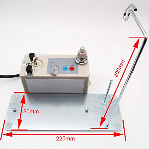 CKPSMS Brand -110V Automatic Bobbin Winder&Thread Stand Fit 1/4"(6mm) Center Hole Bobbins (KP-SBW01 American Plug 110V)