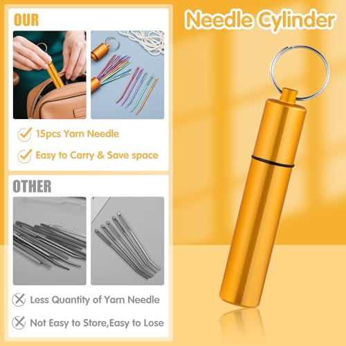 UzecPk 15PCS Yarn Needles, Tapestry Needle Darning Needle for Yarn - style: 15 PCS