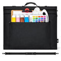 JJRING 20x26 Art Portfolio Tote Bag With Shoulder Strap, Black - size: 20''*26''
